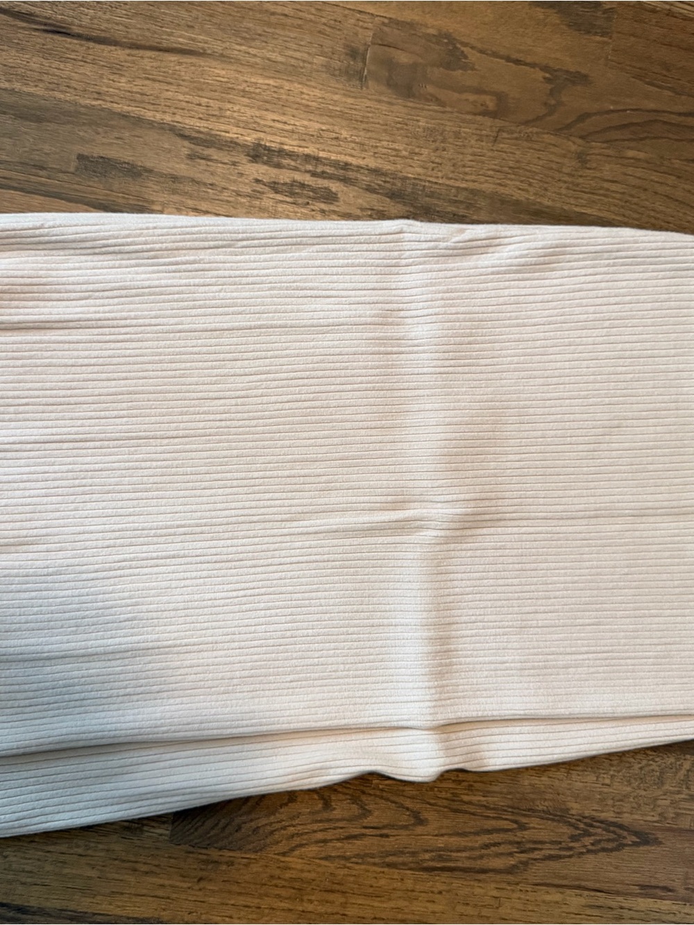 Milano Ribbed Pencil Skirt in Light Beige
